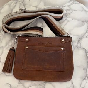 Beasley & Company Brown Leather Crossbody Bag
